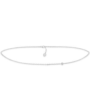SALLY SKOUFIS Minx Solitaire Waist Chain With Made Cz Diamond Stimulant - White