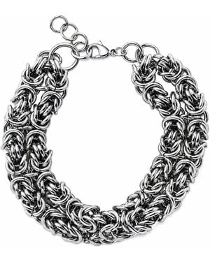 Kirei Torque Chain Bracelet – Stainless Steel - Metallic