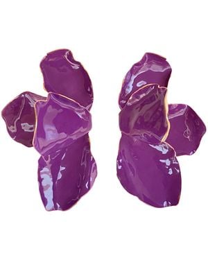 Smilla Brav Earrings Bloom - Purple