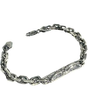 Tg-Jewellery by Tamara Gervasio Celtic Dog Plate Knife Edge Trace Chain - Metallic
