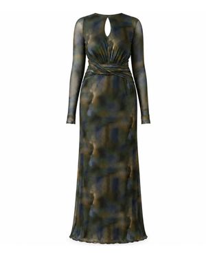 Freak Vault Mirage Mesh Maxi Dress - Green