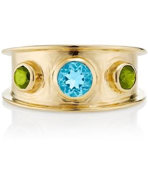 Augustine Jewels Gemstone Statement Ring - Blue