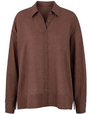 Adrift Clothing Raya Boxy Shirt - Brown