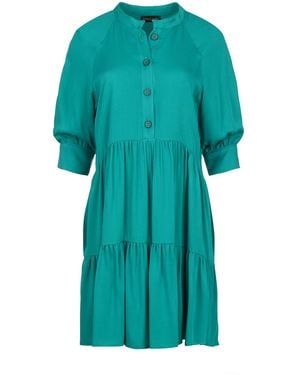 Conquista Loose Ruffle Dress - Blue