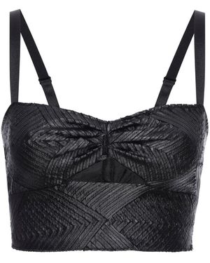 LAHIVE Brooke Leather Like Tankini - Black