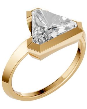 Aya Fine Jewelry Trillion Lab Diamond Solitaire Ring - Metallic
