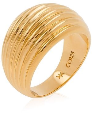 Cote Cache La Mer Shell Ring - Metallic