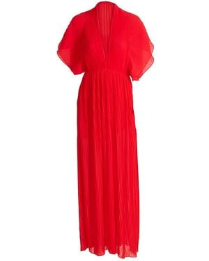 SOHUMAN Lousch Sustainable Maxi Dress - Red