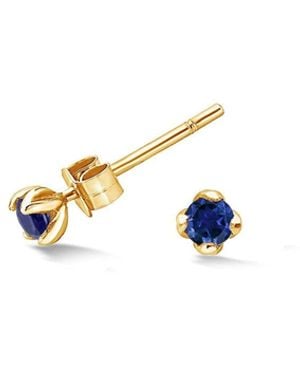 Dower & Hall Sapphire Orissa Studs - Metallic