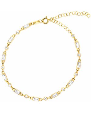 Ballinger Jewellery Neutrals Ballinger Fine Chain Bracelet April Birthstone - Metallic
