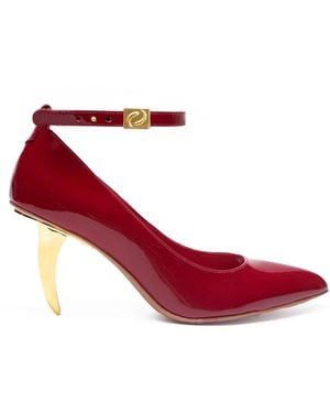 RIVERPEACE.CO Rlogo Pointed-Toe Blade High Heels - Red