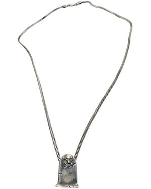 Tg-Jewellery by Tamara Gervasio Skeleton Grave Snake Chain Necklace Sterling - Metallic