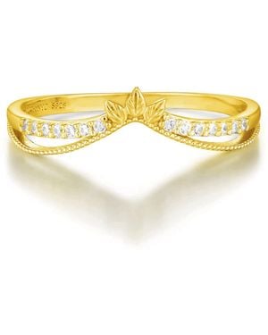 Azura Jewelry New York Abloom B Stacking Ring Vermeil - Metallic