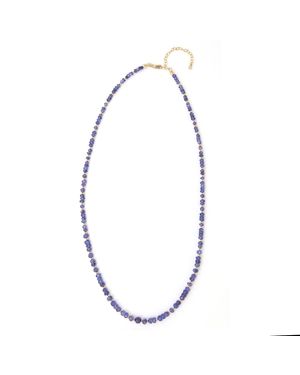 Shar Oke Tanzanian Tanzanite Necklace - Metallic