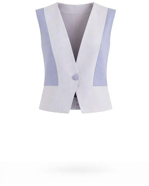 Lumina Eligma V Button Vest - Purple