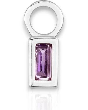 Hillary Alexandria Ever Amethyst Earring Charm - White