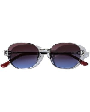 Cossimo Bleu Metal Sunglasses - Blue