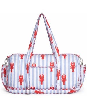 Conscious Yoga Collective The Lobster Striped Weekender - Red