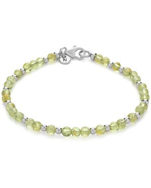 Nellou Jewellery Jewel Bead August Birthstone Bracelet Sterling - Metallic