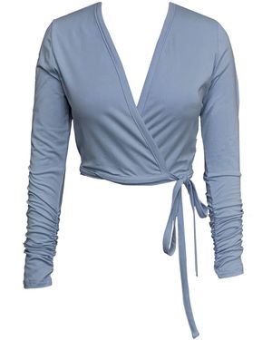 Frock Tales Daisy Ballet Wrap Top - Blue