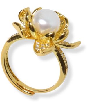 Ninemoo Sakura Pearl Ring - Metallic