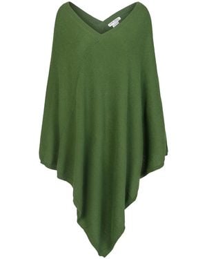 tirillm Anine Big Cashmere Poncho - Green