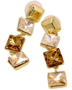 1610Istanbul Bosphorus Palace Swarovski Earrings - White