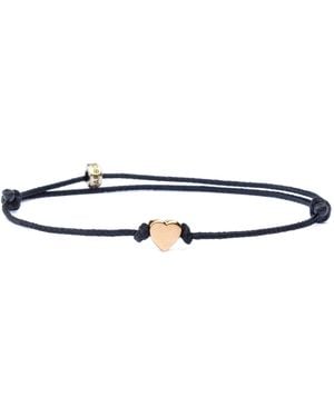 Harbour Uk Heart Vermeil Rope Bracelet - Blue