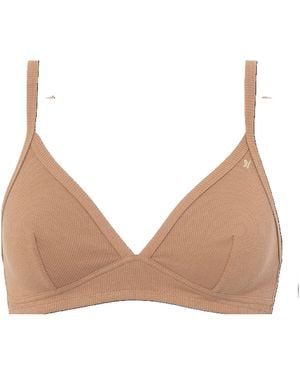Nudea Neutrals The Organic Cotton Easy Does It Bralette - Natural