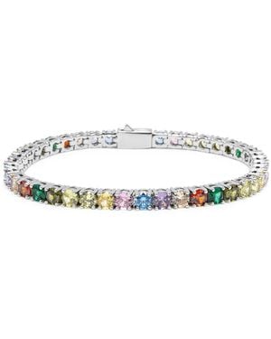 Nialaya Tennis Bracelet With - Metallic