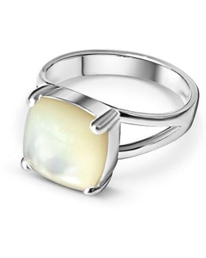 FV Jewellery La Stèle Mother Of Pearl Square Ring - Metallic