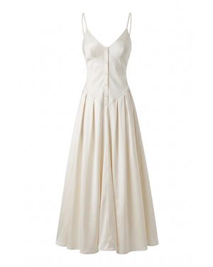 Belsize25 Satin Bridal Dress - White