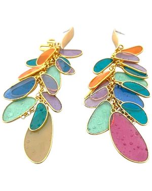 Sibylla Delphica Vitreaux Glass Earrings - Blue