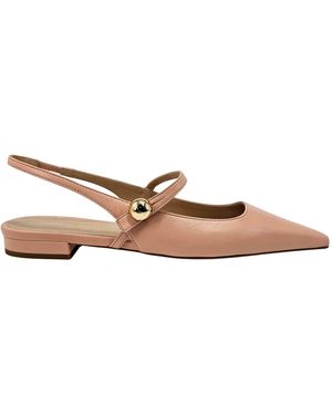 Madison Maison Binta Light Leather Flat Slingback - Brown