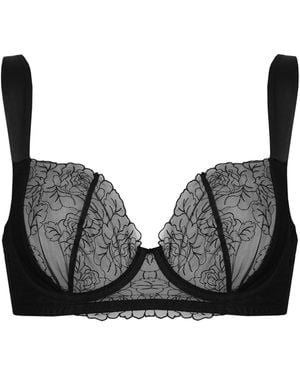Tallulah Love Midnight Rose Full Cup Underwired Bra - Black