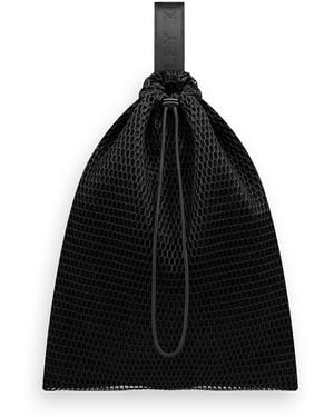 Kim Foley Mesh Athletic Beach Crossbody Bag - Black