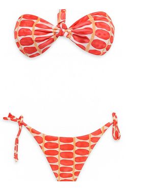 Live Kolibri Adjustable Twist-Tie Bikini Set - Red