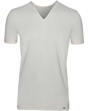 Zd - Zero Defects Neutrals Ceres V-Neck T-Shirt – Ultra-Soft & Breathable Soy Fibre - Grey