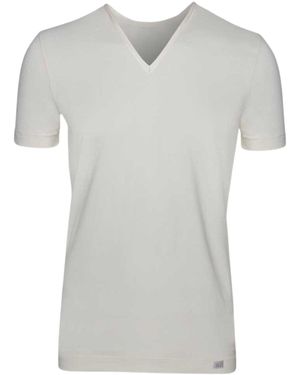 Zd - Zero Defects Neutrals Ceres V-Neck T-Shirt – Ultra-Soft & Breathable Soy Fibre - Grey