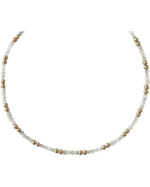 Herself Collections Moonstone Choker - Metallic