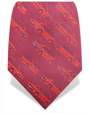 Gresham Blake Car Silk Tie - Pink