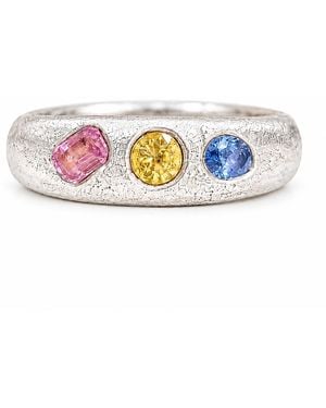 Zoe Alexandria Jewellery Dome Ring - Blue