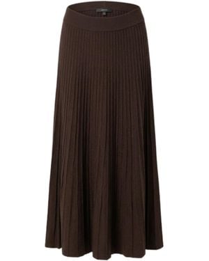 At Last Maplewood Knitted Skirt - Brown