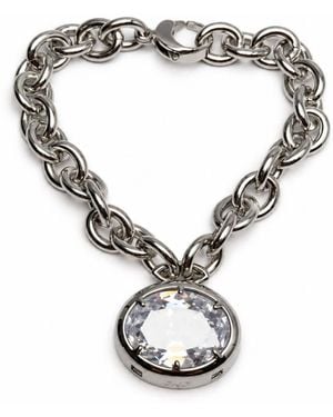 Jagged Halo Jewelry Heathcliff Chunky Chain Statement Bracelet Stainless Steel Plated - Metallic