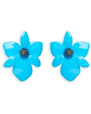 Lavani Jewels Orchid Earrings - Blue