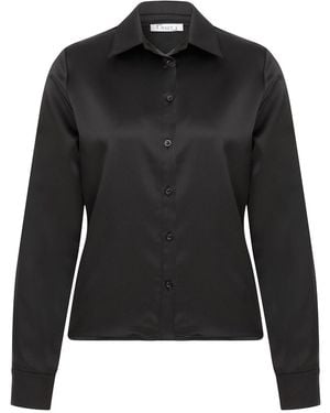 Maan Istanbul Smooth Satin Shirt – Days - Black