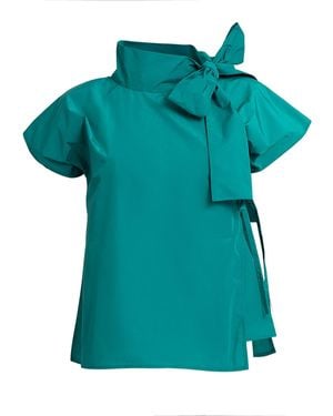 Bianca Popp Halves Blouse With Shoulder Ribbon - Blue