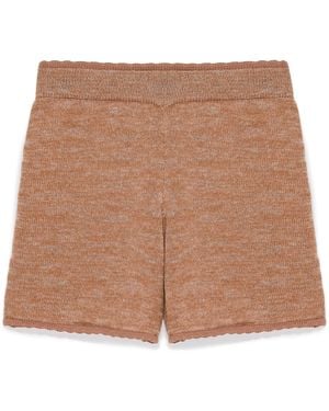 Peraluna Sweetheart Knit Shorts - Brown