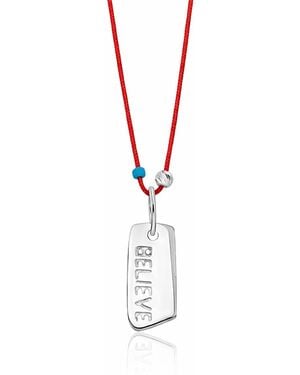 The Pheia String Believe Necklace - Metallic