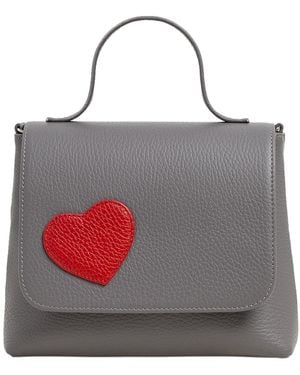 Laura Olaru Mini Love Bag With Heart Attached - Grey